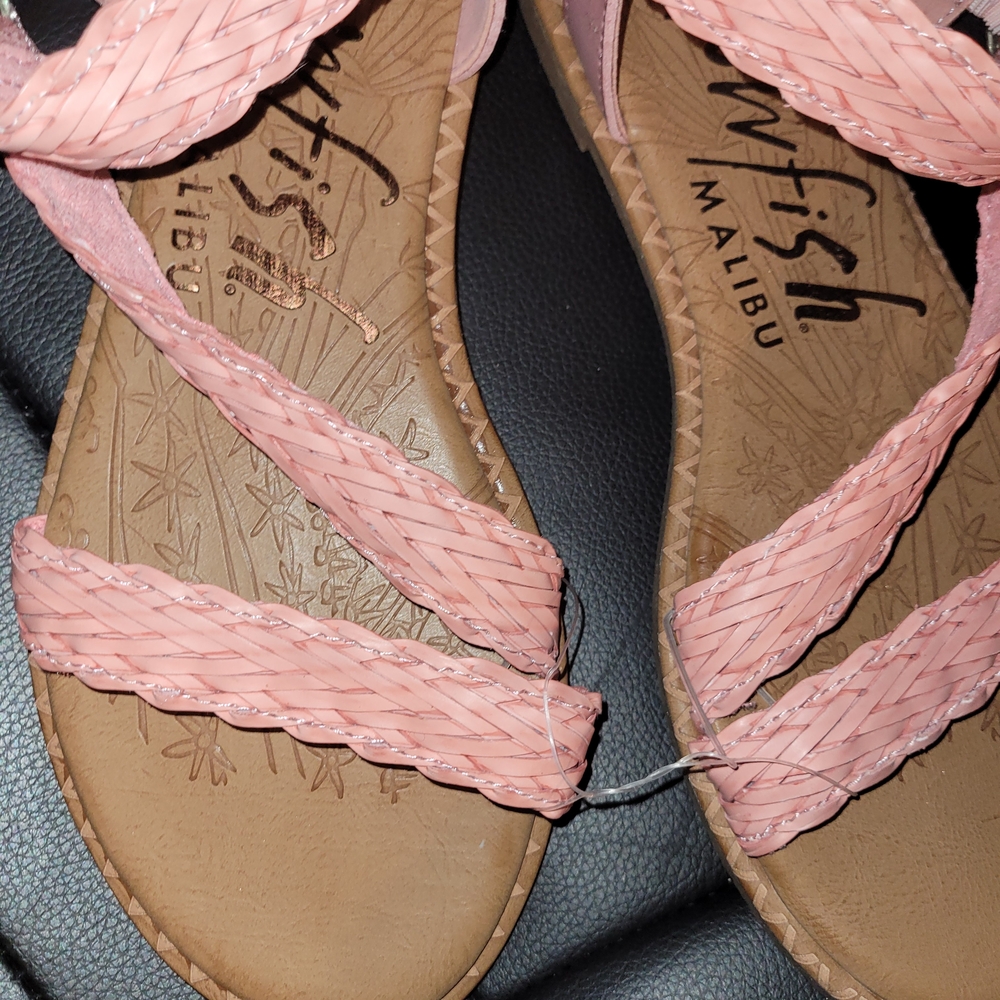 Blowfish Pink Strappy Sandals for Casual Comfort - Picture 2 of 4